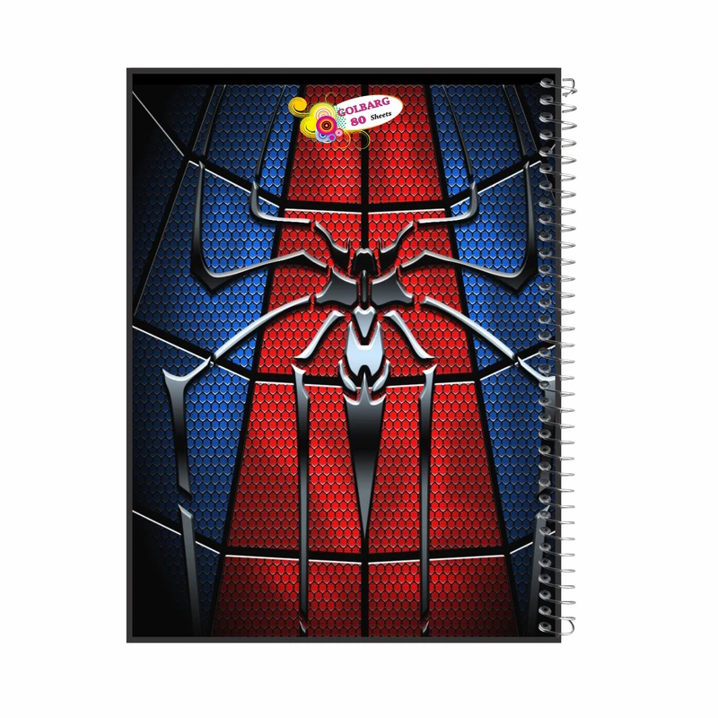 دفتر مشق 80 برگ گلبرگ طرح مرد عنکبوتی کد 80977