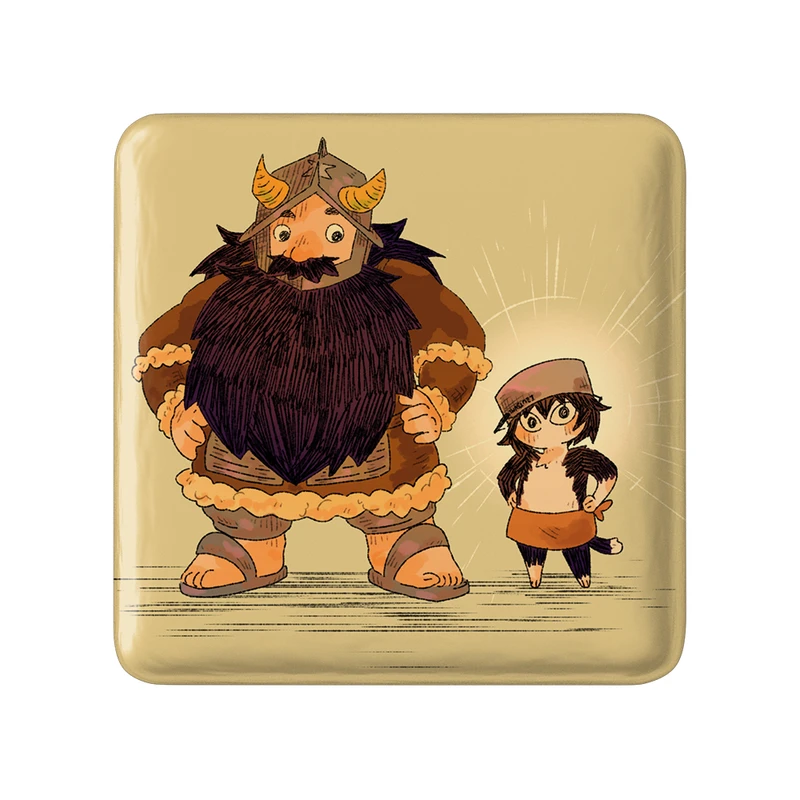 مگنت خندالو طرح سنشی انیمه خوشمزه در سیاه چال مدل مربعی کد 35887