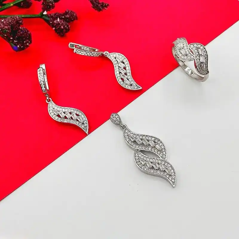 نیم ست نقره زنانه مدل MRJ4961