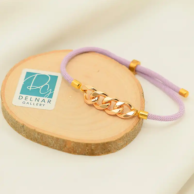 دستبند زنانه دلنار گالری مدل آسانسوری کنفی کد V