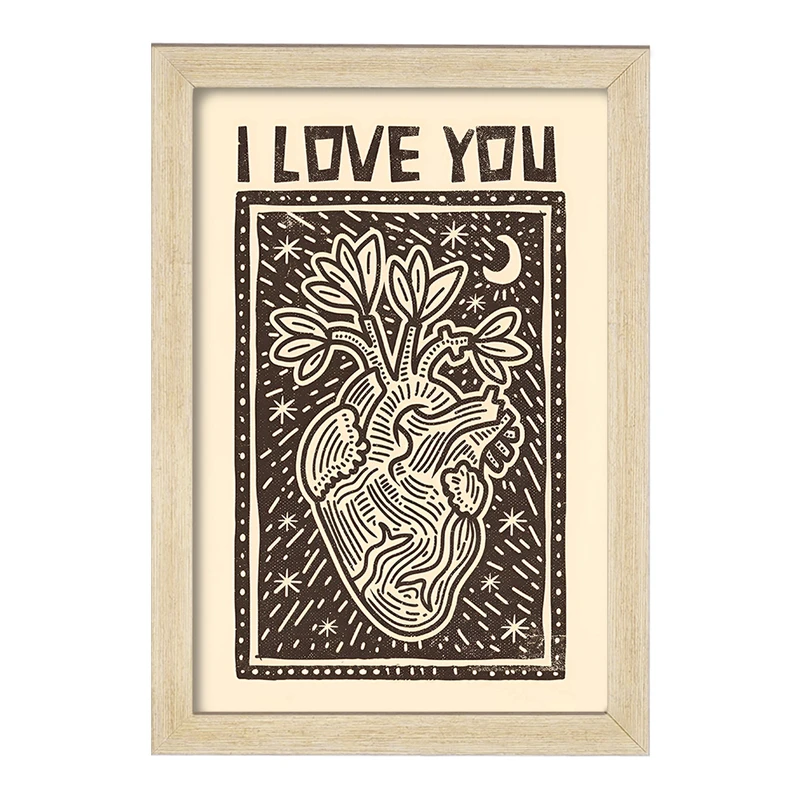 تابلو خندالو مدل I Love You کد F10120