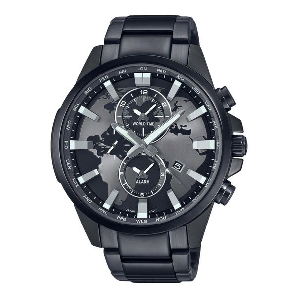 ساعت مچی عقربه‌ای کوارتز مردانه مدل سه موتور فعال کورنوگراف جهان نما کد m2