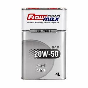 روغن موتور خودرو بنزینی فلومکس مدل SM 20W-50 حجم 4 لیتر