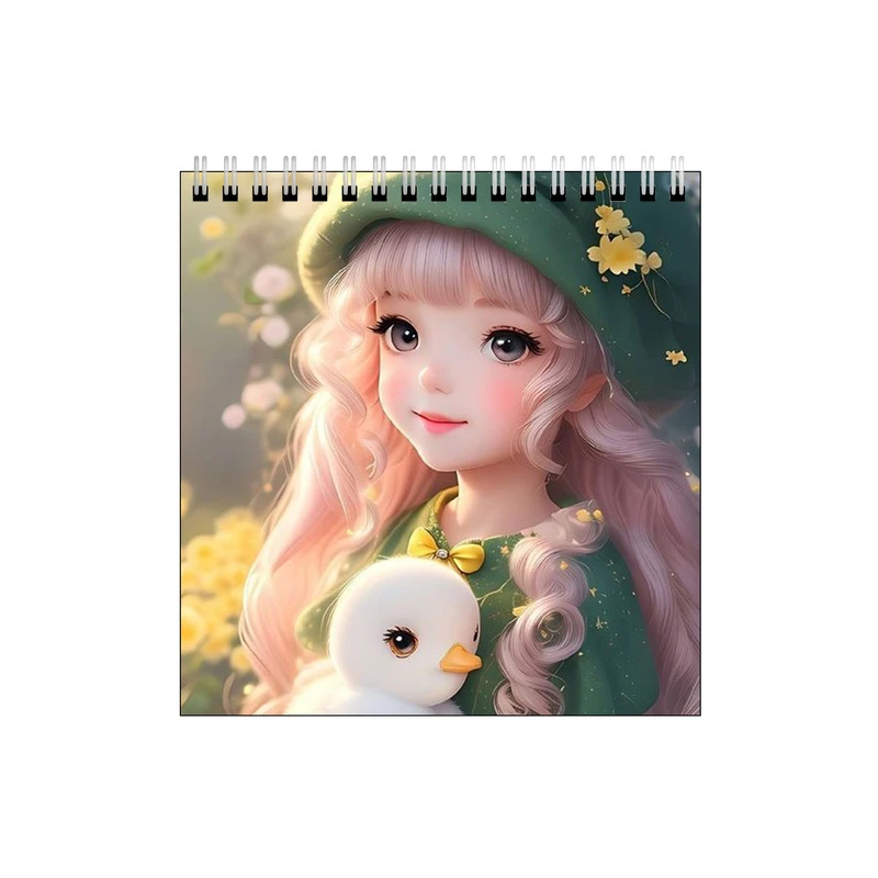 دفتر طراحی طرح جوجه اردک و دختر کیوت کد 3973092