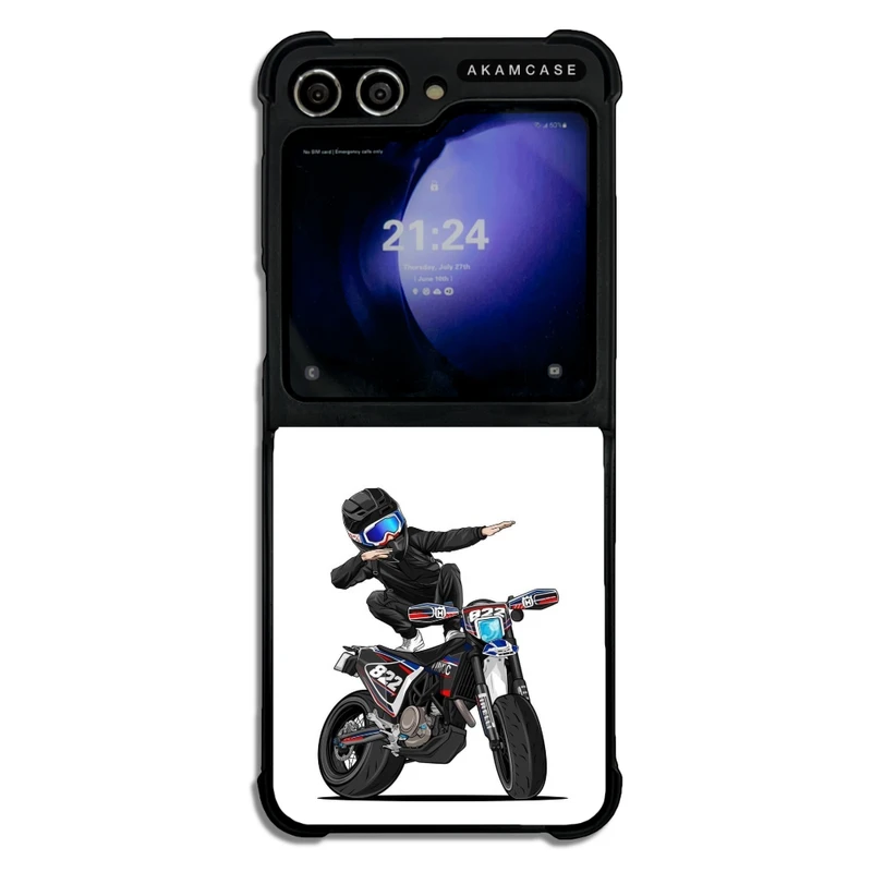 کاور آکام مدل AMC-WSGZFLIP5-MOTORCYCLE-13 مناسب برای گوشی موبایل سامسونگ Galaxy Z Flip 5