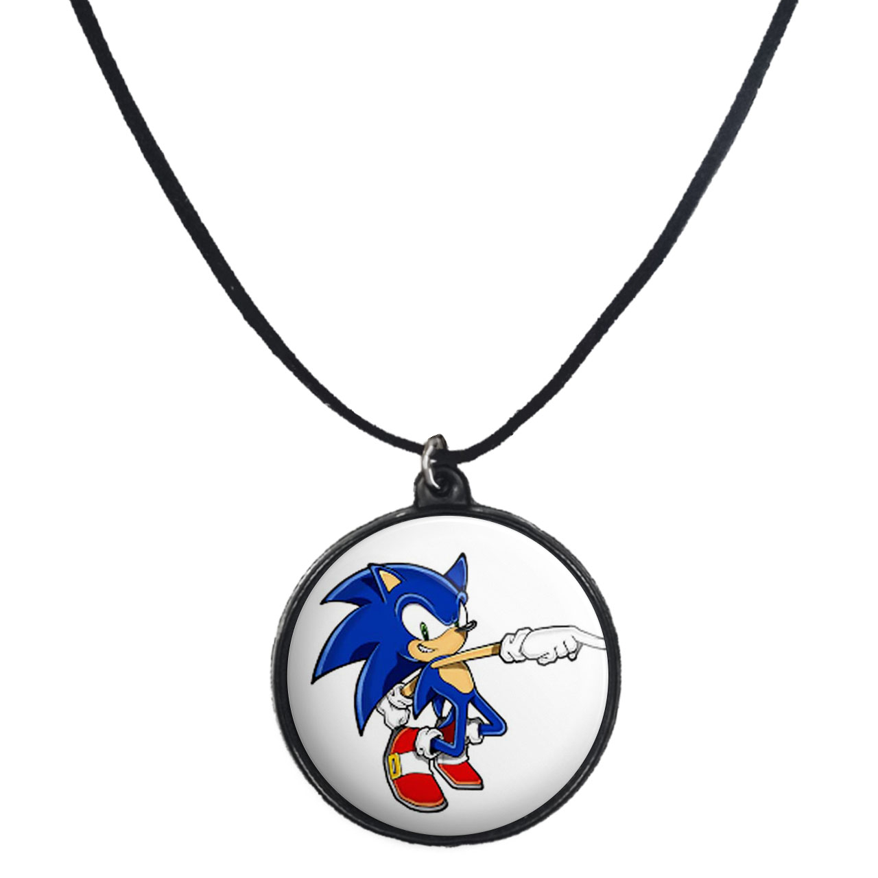 گردنبند پرمانه طرح سونیک کد pmb.2080 مدل دو طرفه