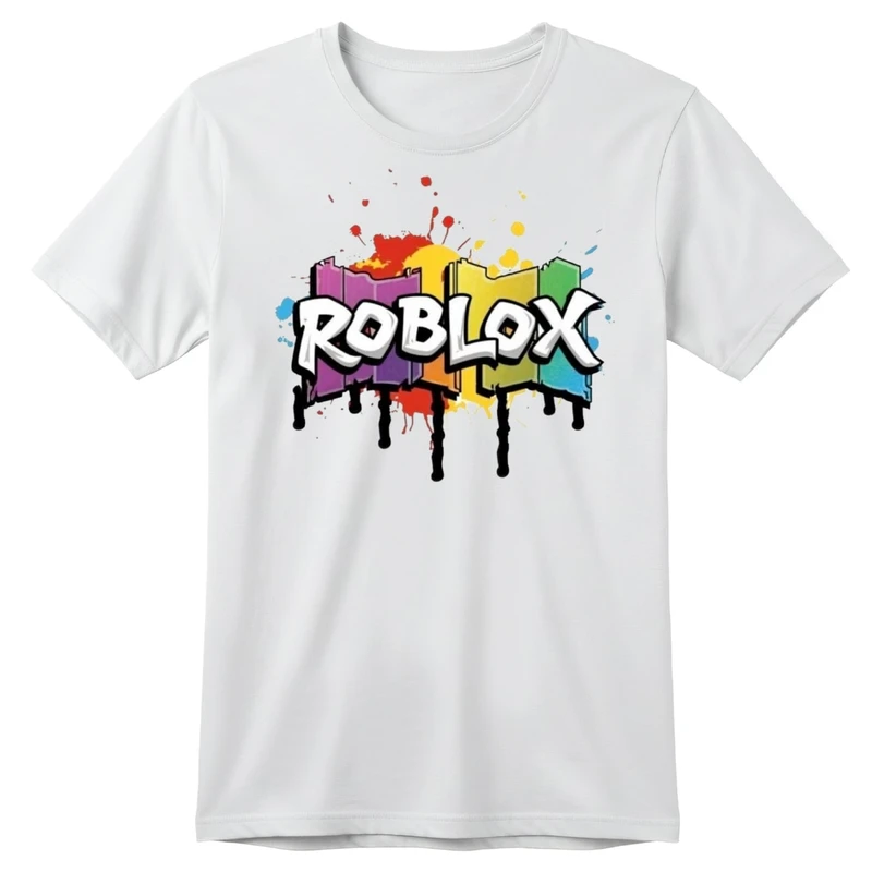 تی‌شرت آستین کوتاه بچگانه مدل روبلاکس کد p2  