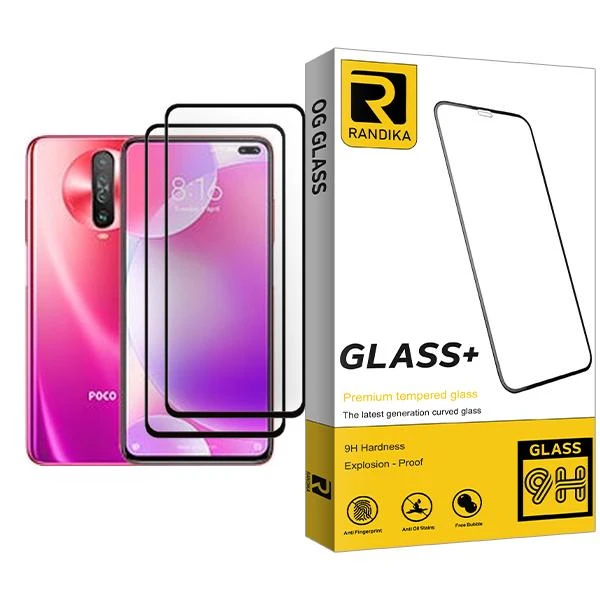محافظ صفحه نمایش راندیکا مدل Randika Glass MIX002 مناسب برای گوشی موبایل شیائومی Poco X2 بسته دو عددی