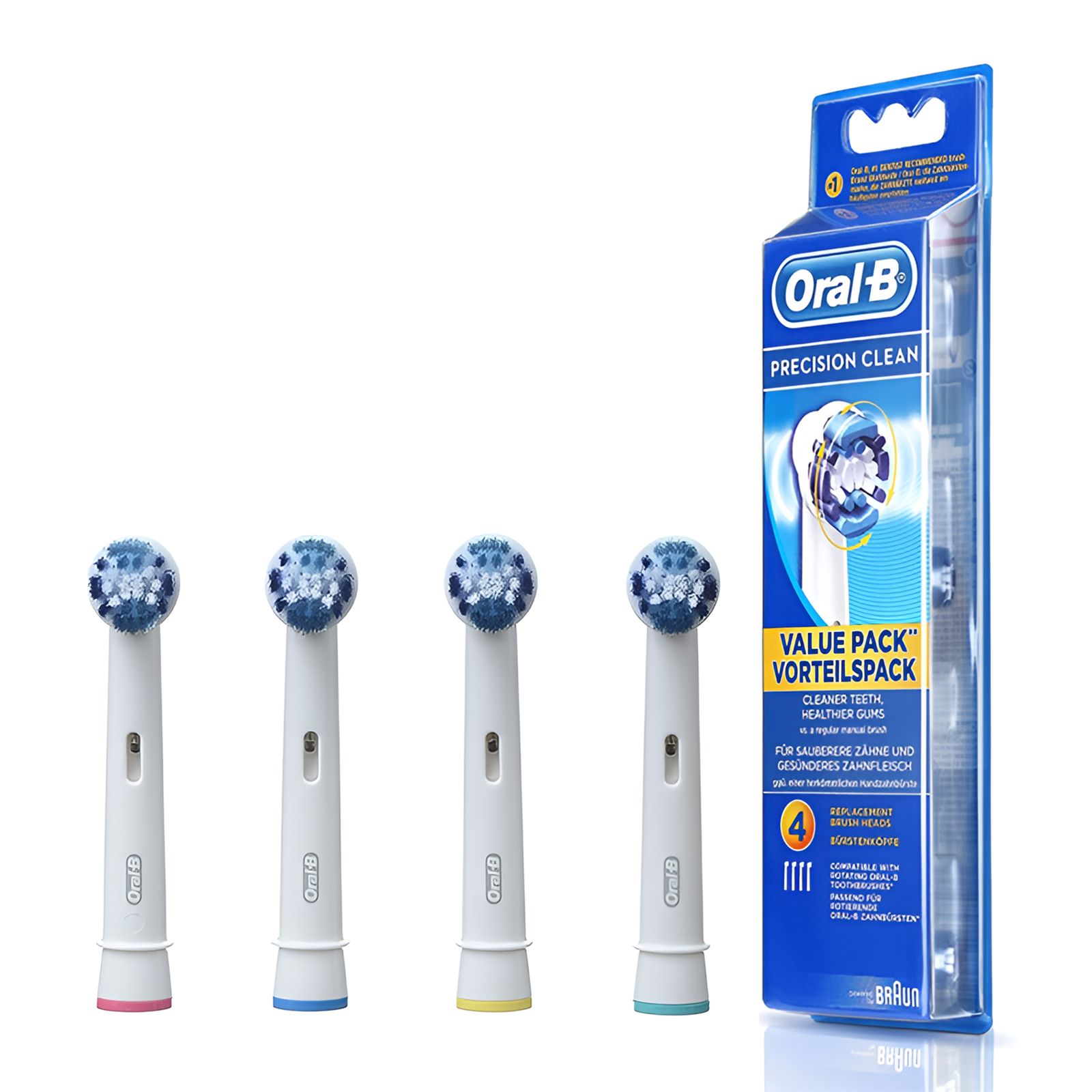 سری یدک مسواک برقی اورال-بی مدل PRECISION CLEAN بسته 4 عددی - - 4