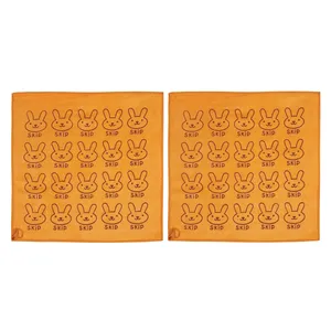 حوله آشپزخانه مدل خرگوش های عاشق سایز 30x30 سانتی متر مجموعه دو عددی