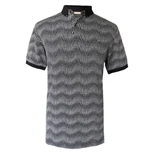 پولوشرت آستین کوتاه مردانه ام کی کالکشن مدل ژاکارد