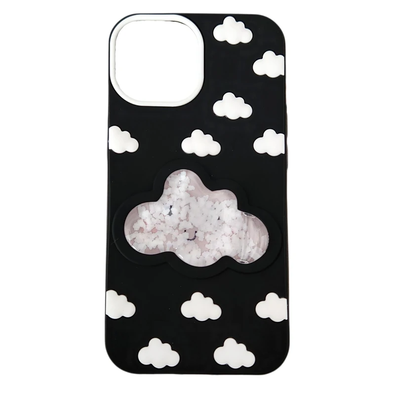 کاور مدل ابری سیلیکونی مناسب برای گوشی موبایل اپل iphone 13 / 14 / 15