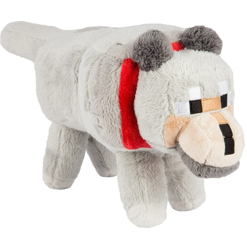 عروسک شخصیت گرگ ماینکرافت مدل JINX Minecraft Wolf کد SZ4/103 طول 35 سانتی متر