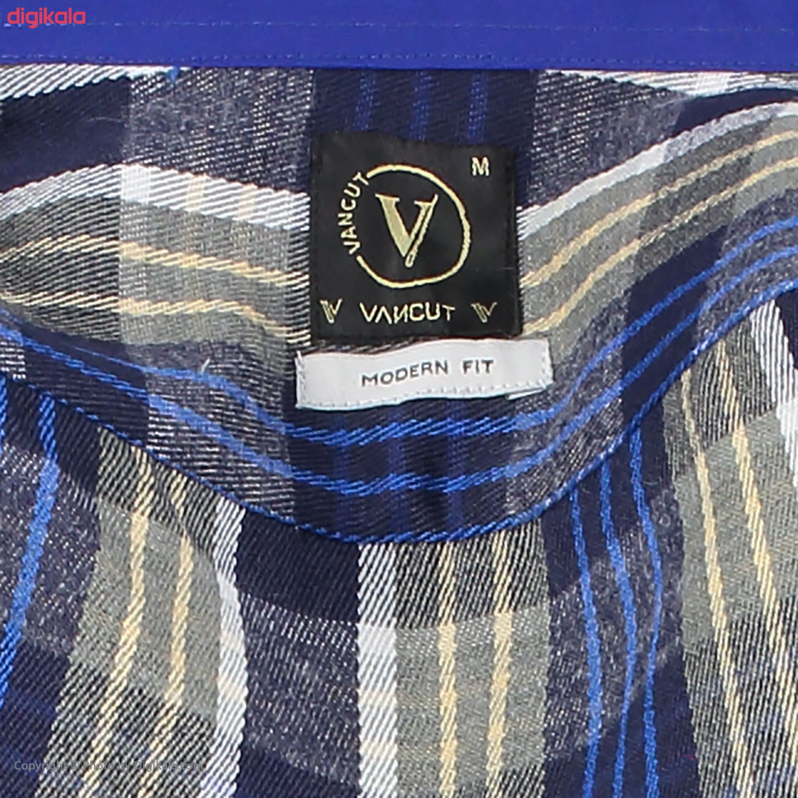 پیراهن آستین بلند مردانه ونکات مدل RVN485207 بسته 2 عددی -  - 5