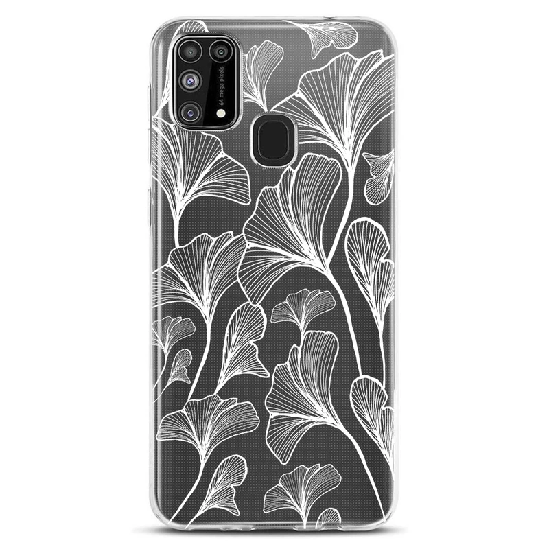 کاور مگافون طرح برگ مدل C51-W مناسب برای گوشی موبایل سامسونگ Galaxy M31         