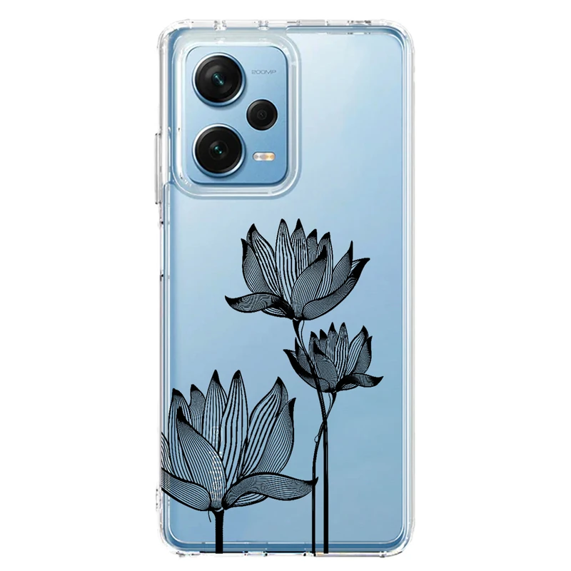 کاور مگافون طرح گل مدل C47-B مناسب برای گوشی موبایل شیائومی Poco X5 Pro