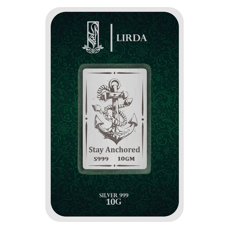 شمش نقره لیردا طرح لنگر 999-10 Stay Anchored