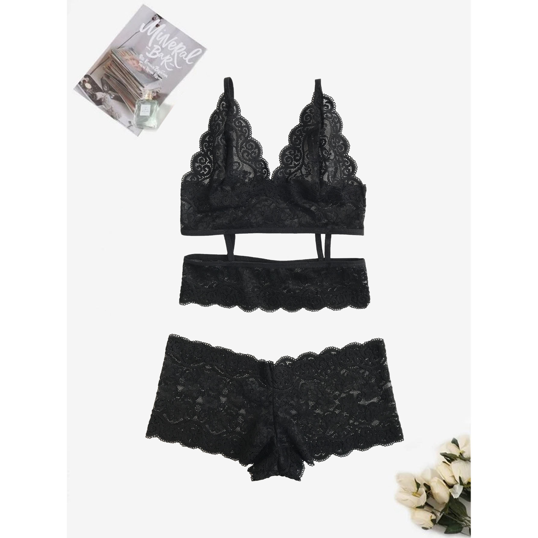 ست شورت و نیم تنه زنانه تویین مدل T-901-71