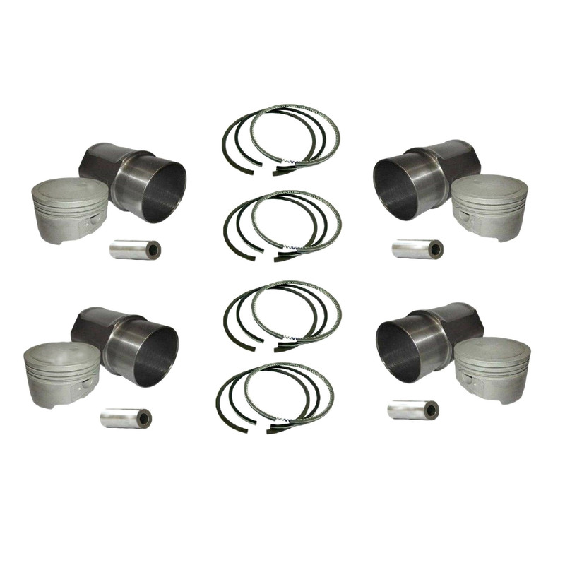 بوش و پیستون و گژن پین و رینگ مدل EDM4 مناسب برای پژو 206 بسته 4 عددی