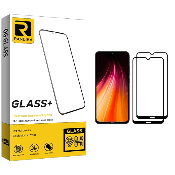 محافظ صفحه نمایش راندیکا مدل GLD مناسب برای گوشی موبایل شیائومی Redmi Note 8 بسته دو عددی