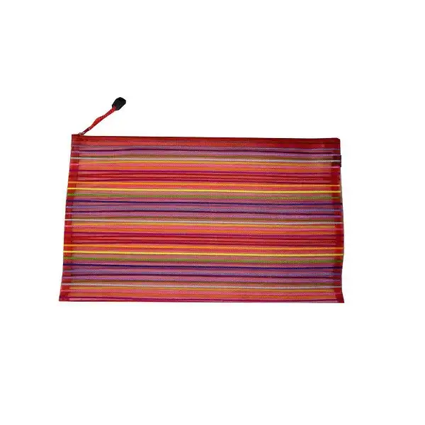 پوشه طرح راه راه مدل زیپ دار کد A4 214