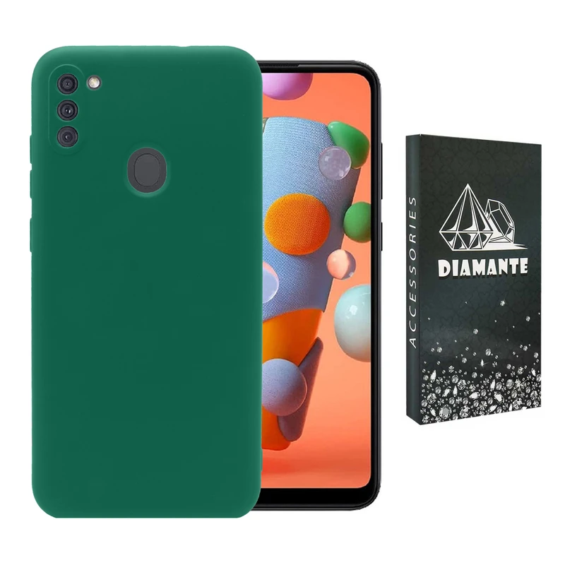 کاور دیامانته مدل sili_77 Bk مناسب برای گوشی موبایل سامسونگ Galaxy M11