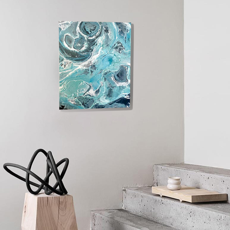 تابلو چاپ دستی مدل اقیانوس