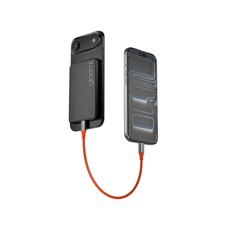 پاوربانک بی‌سیم 20 وات گلوریمی مدل FitCore Mag AIR ظرفیت 5000 میلی‌آمپرساعت به همراه کابل USB-C
