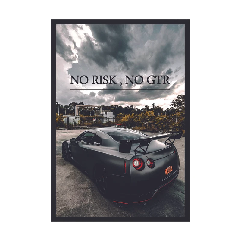 تابلو طرح GTR کد 01 فریم مشکی