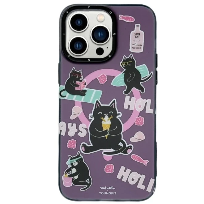 کاور یانگ کیت مدل cat holiday مناسب برای گوشی موبایل اپل Apple iphone 13