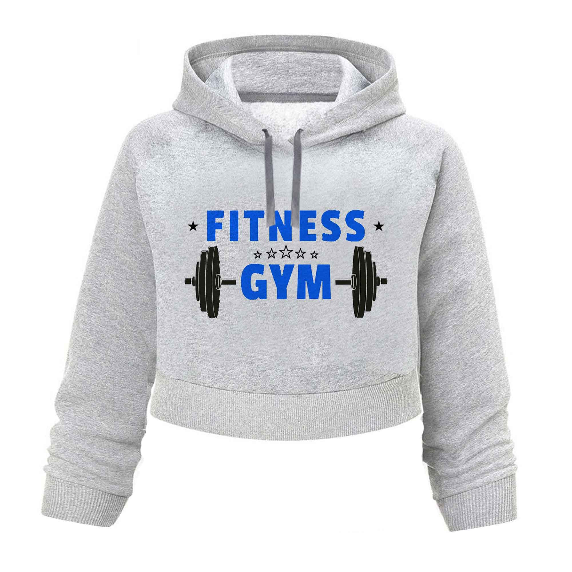 هودی کراپ  زنانه مدل GYM کد K42 T