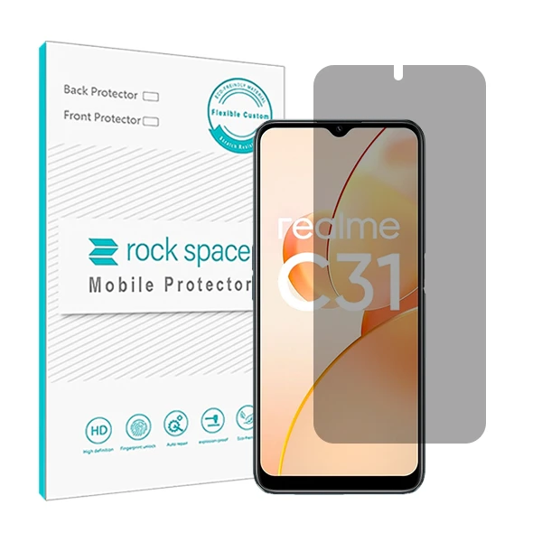 محافظ صفحه نمایش حریم شخصی راک اسپیس مدل HyPRV مناسب برای گوشی موبایل ریلمی C31