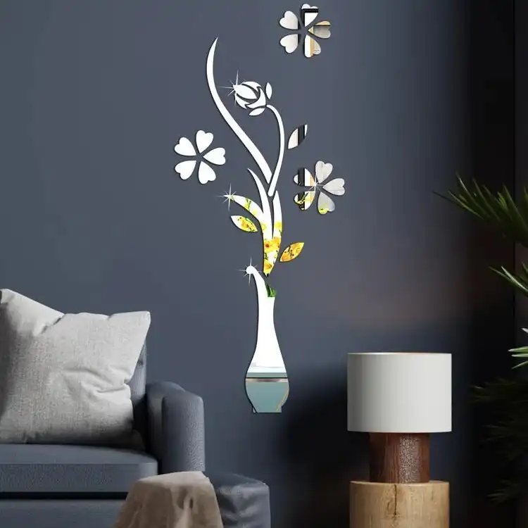 آینه آماتیس مدل گل و گلدان کد AM-2022