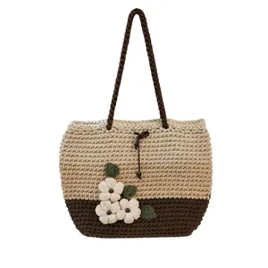 کیف بافتنی مدل مکرومه کد 2539