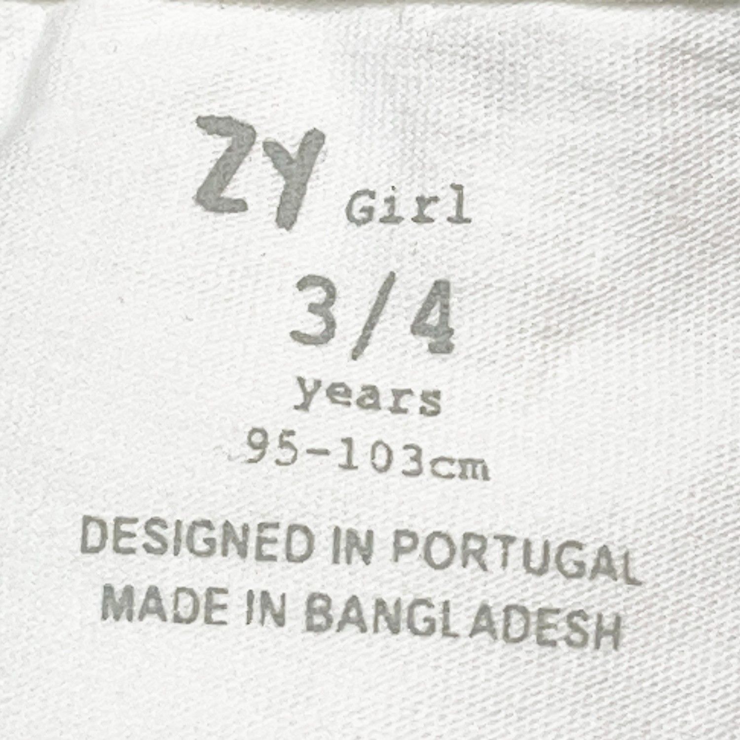 تی شرت آستین کوتاه دخترانه زد وای مدل 7045224 بسته 2 عددی -  - 5