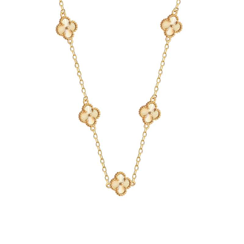 گردنبند طلا با طرح ونکلیف 18 عیار زنانه ماوی گالری مدل الحمبرا همتا گردنبند طلا با طرح ونکلیف 18 عیار زنانه ماوی گالری مدل الحمبرا همتا