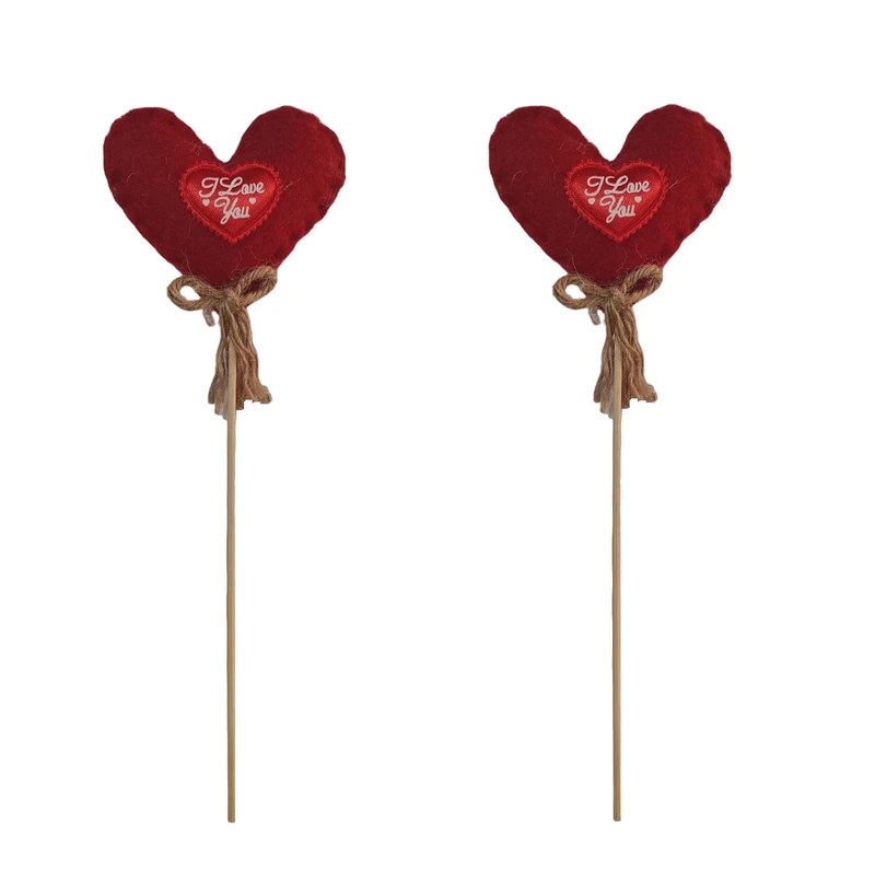 تاپر قلب مدل نمدی طرح 1 کد 007 بسته 2 عددی