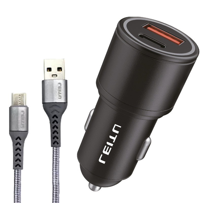 ️⭐️ قیمت و خرید شارژر فندکی لیتو مدل LC - C9 به همراه کابل تبدیل USB-C