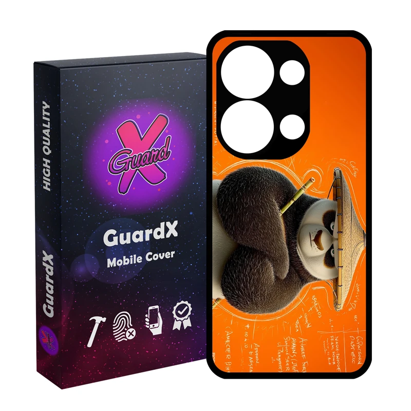 کاور گارد ایکس طرح پاندا کونگفو کار مدل 10841 مناسب برای گوشی موبایل شیائومی Redmi Note 13 Pro 4G / Poco M6 Pro 4G
