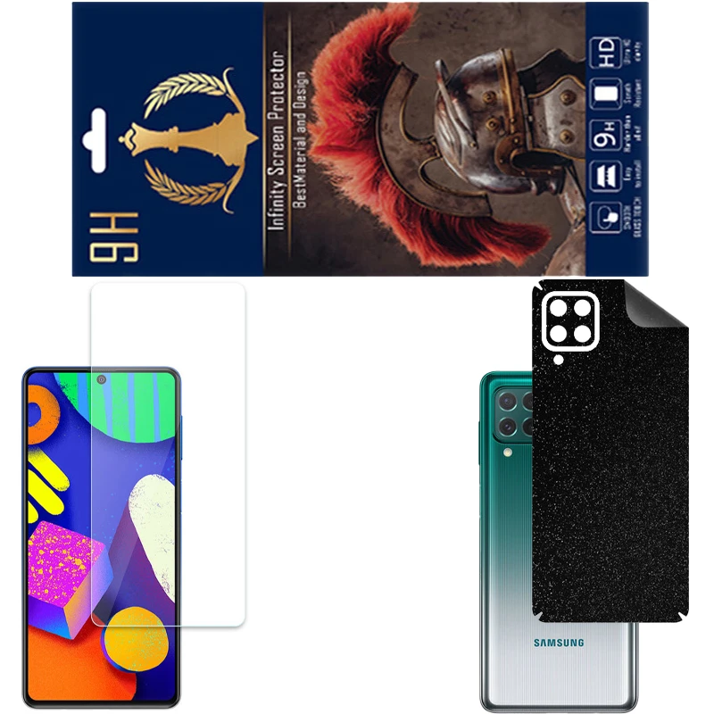 محافظ صفحه نمایش اینفینیتی مدل PRO مناسب برای گوشی موبایل سامسونگ GALAXY M62 به همراه برچسب پوششی