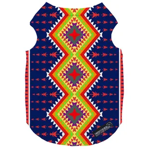 لباس سگ و گربه 27 طرح Carpet Blue Navy کد MH146 سایز S