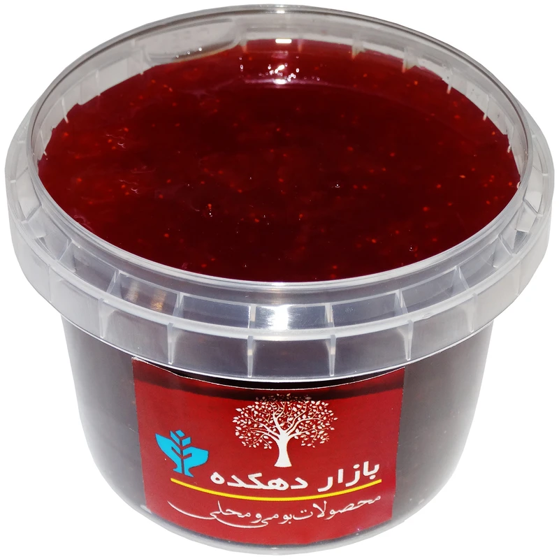 عکس شماره 2 : مربا توت فرنگی خانگی بازار دهکده-400 گرم