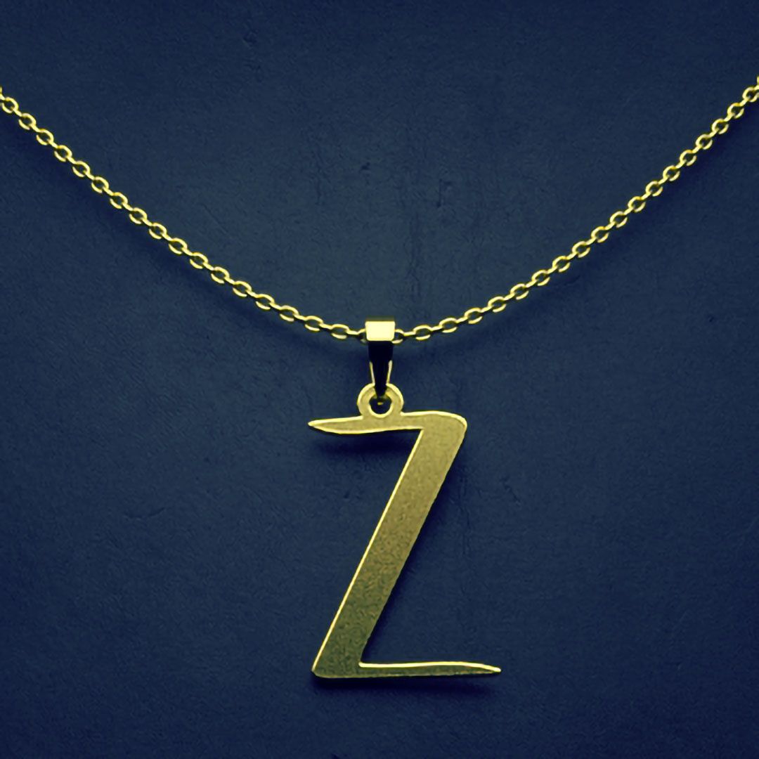 گردنبند طلا 18 عیار زنانه مدوپد مدل حرف Z کد H3-1-1234 -  - 1