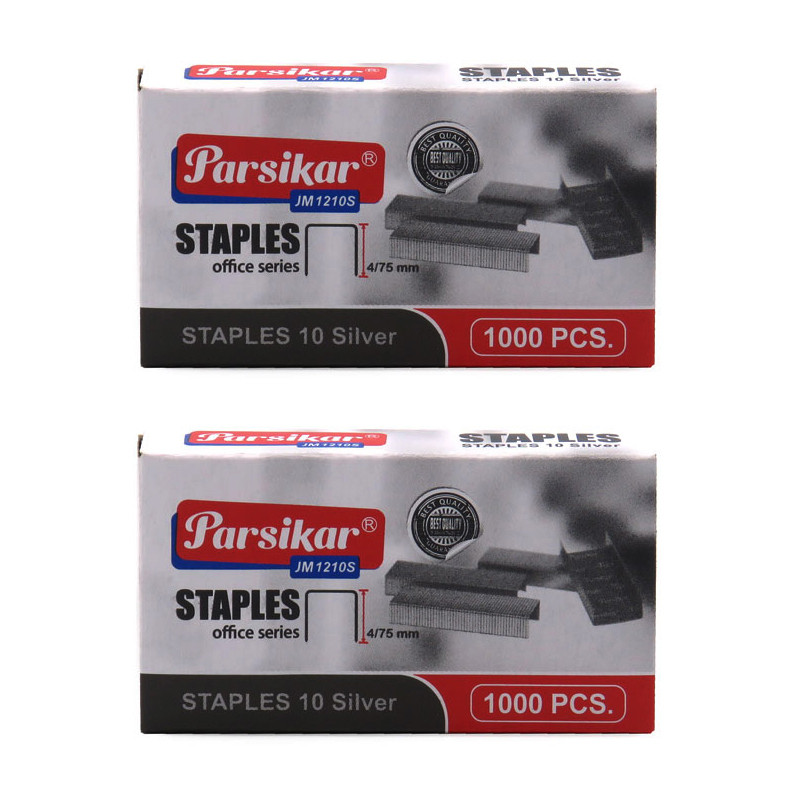 سوزن منگنه پارسیکار کد Jm1210s سایز 10 بسته 2000 عددی