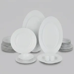 Zarin Iran Radiance White 2 28 Pieces Dinnerware Set Top Grade