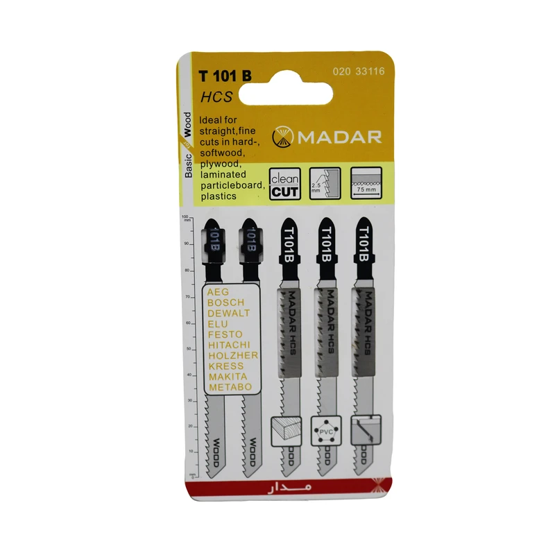 تیغه اره عمودبر مدار مدل YP-WOOD-T 101B مجموعه 5 عددی 