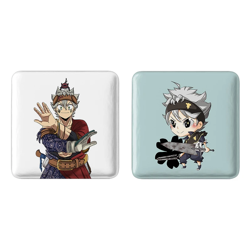 مگنت خندالو طرح آستا انیمه بلک کلاور Black Clover کد 1025410262 مجموعه 2 عددی