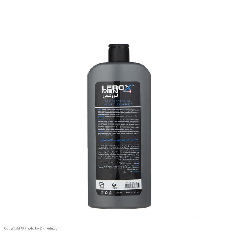 شامپو مو لروکس مدل ICEY MENTHOL حجم 550 میلی لیتر