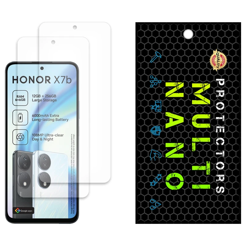 محافظ صفحه نمایش مات مولتی نانو مدل X-S2M مناسب برای گوشی موبایل آنر X7b بسته دو عددی