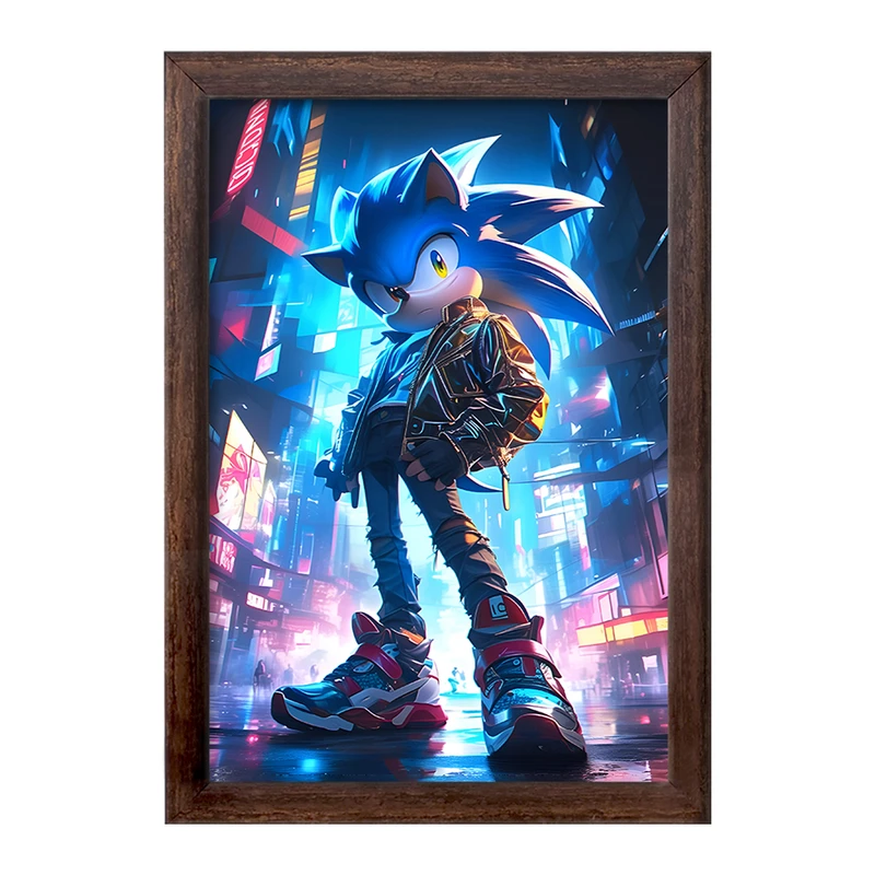 تابلو خندالو طرح سونیک (Sonic) کد F7181